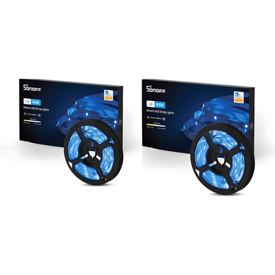SONOFF Smart Wi-Fi RGB LED Light Strip 24W | Music Sync & Voice Control | L3-5M | 2 Pack