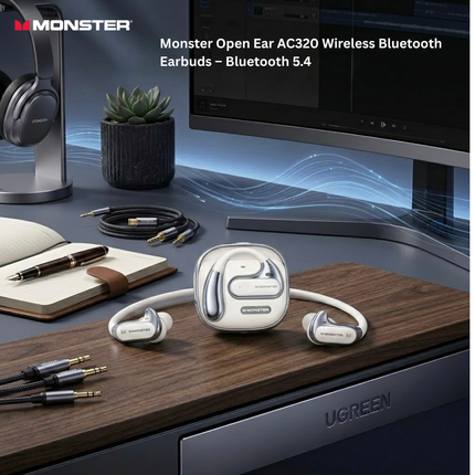 Monster Open Ear AC320 Wireless Bluetooth Earbuds – Bluetooth 5.4