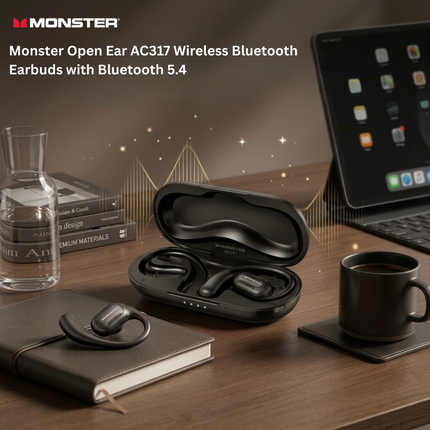 سماعات مونستر AC317 اللاسلكية بتصميم الأذن المفتوحة وتقنية Bluetooth 5.4