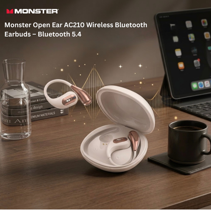 Monster Open Ear AC210 Wireless Bluetooth Earbuds – Bluetooth 5.4