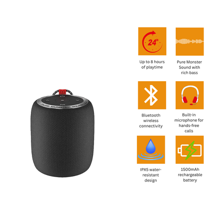 Monster S110 Superstar Portable Bluetooth Speaker | MS11901