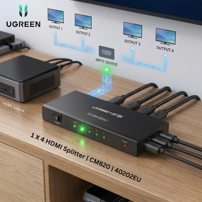 UGREEN 1 X 4 HDMI Splitter | CM620 | 40202EU