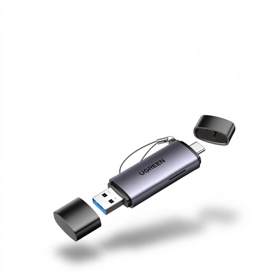 UGREEN 2-In-1 SD/Micro SD USB-C and USB-A 3.0 OTG Card Reader | CM185 | 50706