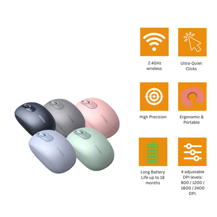 UGREEN 2.4G Wireless Mouse | Multicolor | MU105