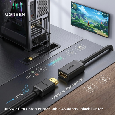 UGREEN 4K HDMI Extension Cable (Male to Female) | HD107