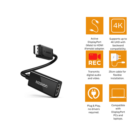 UGREEN DisplayPort to HDMI Female Converter | MM137