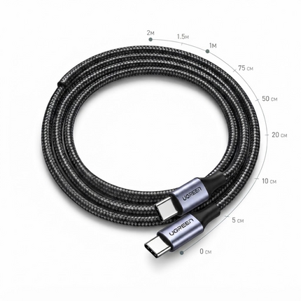 كابل UGREEN USB-C 2.0 إلى USB-C 2.0 بقدرة 3A لنقل البيانات والشحن | US261
