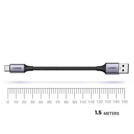 كابل UGREEN USB-A إلى USB-C للشحن السريع (أسود) | US288