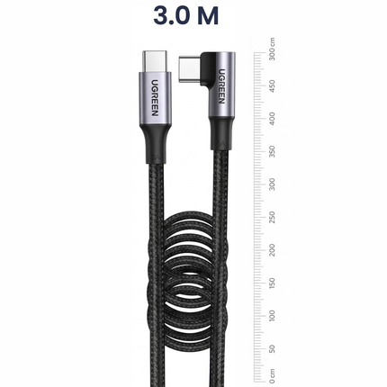 UGREEN 100W Right Angle USB C to USB C Fast Charging Cable | US334