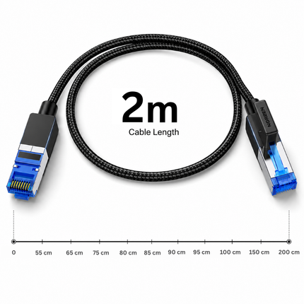 UGREEN CAT8 Shielded Braided LAN Cable | Ultra High-Speed Ethernet Cable | NW153