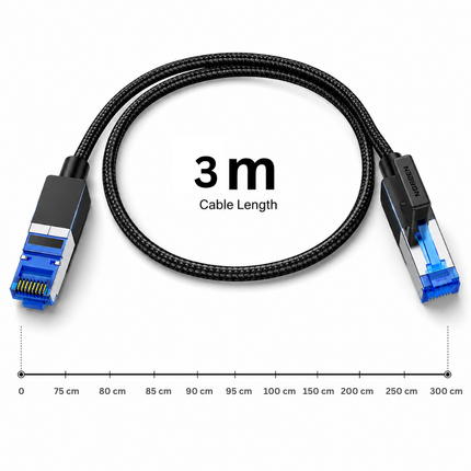 UGREEN CAT8 Shielded Braided LAN Cable | Ultra High-Speed Ethernet Cable | NW153