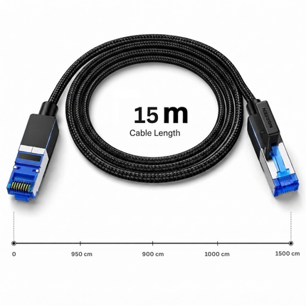 UGREEN CAT8 Shielded Braided LAN Cable | Ultra High-Speed Ethernet Cable | NW153