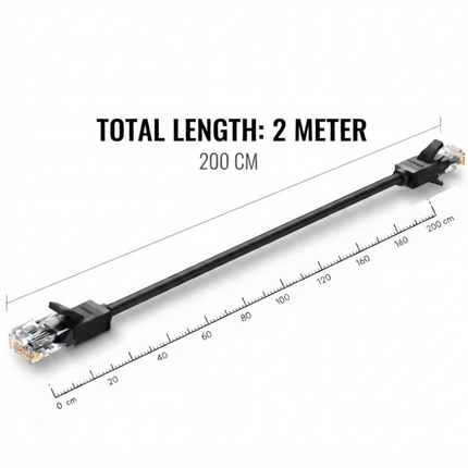 UGREEN Cat 6 U/UTP LAN Cable (Black) | High-Speed Ethernet Cable | NW102