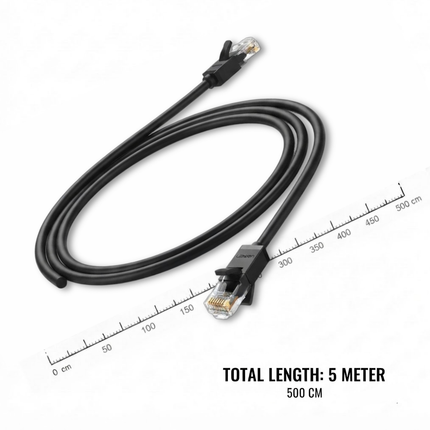 UGREEN Cat 6 U/UTP LAN Cable (Black) | High-Speed Ethernet Cable | NW102
