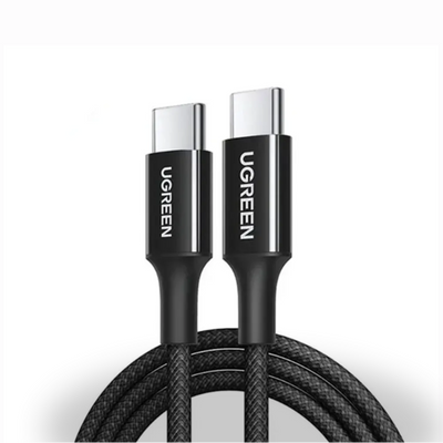 سلك يوجرين USB-C إلى USB-C للشحن السريع PD حتى 5 أمبير | متعدد الألوان | L502