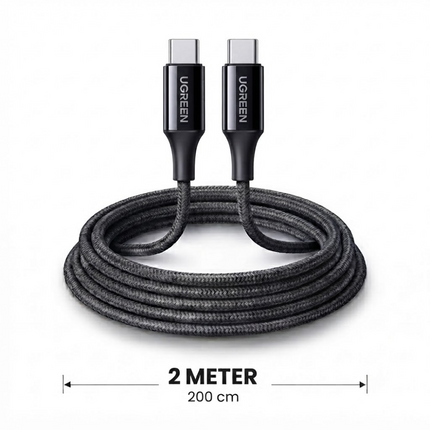 سلك يوجرين USB-C إلى USB-C للشحن السريع PD حتى 5 أمبير | متعدد الألوان | L502