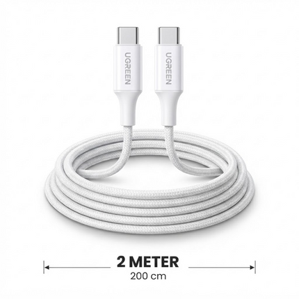 سلك يوجرين USB-C إلى USB-C للشحن السريع PD حتى 5 أمبير | متعدد الألوان | L502