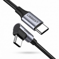 UGREEN Angled USB-C 2.0 To USB-C 2.0 3A Data Cable (90°Angle) | US255