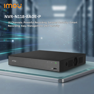 مسجل فيديو شبكي 18 قناة لكاميرات IP – IMOU NVR-N118-8A0E-P