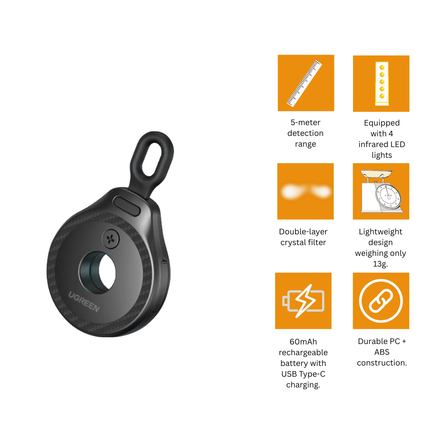 UGREEN Hidden Infrared (IR) Camera Detector Black | LP793 | 35579