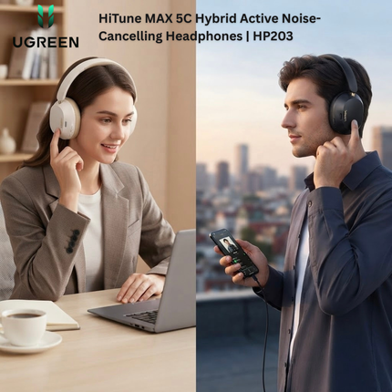 UGREEN HiTune MAX 5C Hybrid Active Noise-Cancelling Headphones | HP203