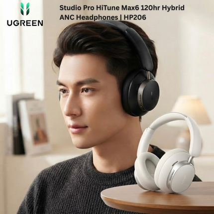 UGREEN Studio Pro HiTune Max6 120hr Hybrid ANC Headphones | HP206