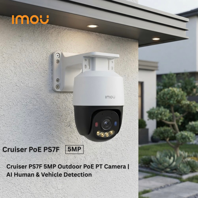 IMOU Cruiser PS7F 5MP Outdoor PoE PT Camera | AI Human & Vehicle Detection
