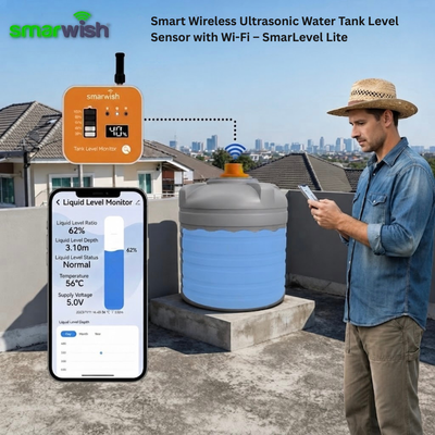 Smart Wireless Ultrasonic Water Tank Level Sensor with Wi-Fi – SmarLevel Lite