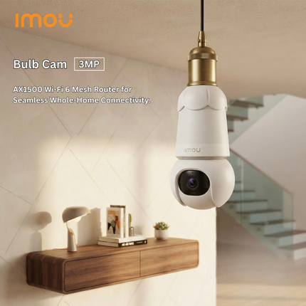 IMOU Bulb Cam 3MP Smart Wi-Fi PT Security Camera with E27 Socket – IPC-S6DP-3M0WEB-E27