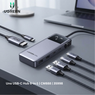 موزّع يوجرين Uno USB-C ‏6 في 1 | CM888 | 35998