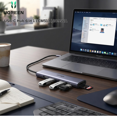 UGREEN USB-C Hub 6 in 1 | CM511 | 20956A