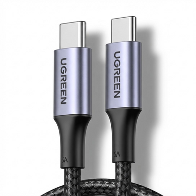 سلك يوجرين USB-C إلى USB-C بقدرة 100W للشحن السريع | US316