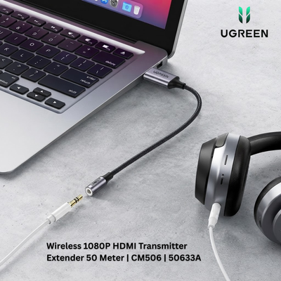 UGREEN 25cm USB 2.0 to 3.5mm Audio Adapter Aluminum Alloy | CM477 | 30757