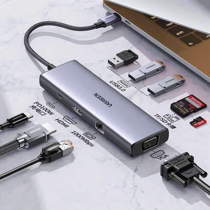 يوجرين موزع USB-C متعدد الوظائف 9 في 1 | CM498 | 15600