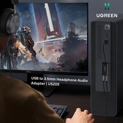 UGREEN USB to 3.5mm Headphone Audio Adapter | US205