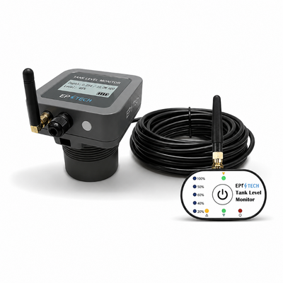 Tuya Smart 10M Tank Level Guard: WiFi & RF Monitoring with LCD Screen (EPTech Edition)