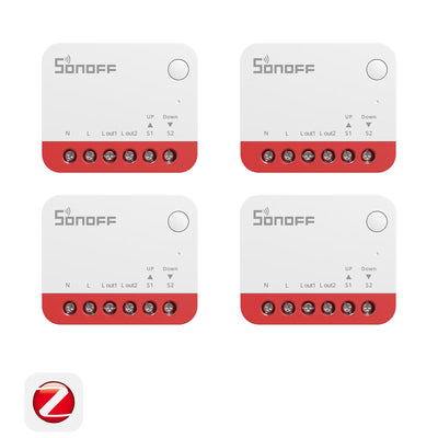 SONOFF MINI-ZBRBS 4-Pack Zigbee Smart Roller Shutter Switch (12/12)
