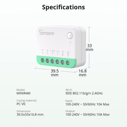 SONOFF MINIR4M Matter Wi-Fi Smart Switch (3/12)