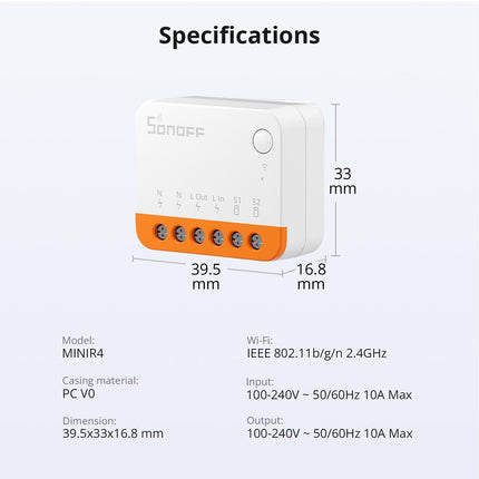 SONOFF MINIR4 MINI Extreme Wi-Fi Smart Switch (11/12)