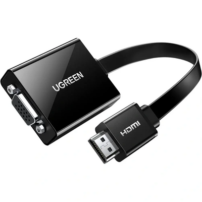 UGREEN HDMI To VGA + 3.5mm Audio With Power Port Converter 25cm | MM103 | 40248