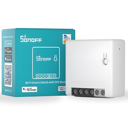 SONOFF MINIR2 Smart Wi-Fi Switch | DIY Relay Module | Remote Control via eWeLink | Smart Home Automation