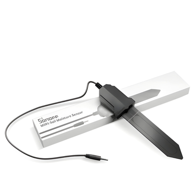 SONOFF MS01 3.3V Soil Moisture Sensor | Smart Plant & Irrigation Sensor | Analog Moisture Detection | Compatible with SONOFF TH Series | Smart Agriculture & Garden Automation