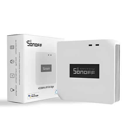 SONOFF RF BridgeR2 Smart 433MHz RF Wi-Fi Converter | Remote Control Hub | Works with RF Sensors & Switches | Smart Home Automation