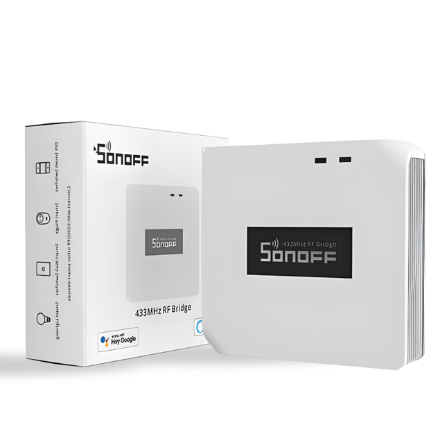 SONOFF RF BridgeR2 Smart 433MHz RF Wi-Fi Converter | Remote Control Hub | Works with RF Sensors & Switches | Smart Home Automation