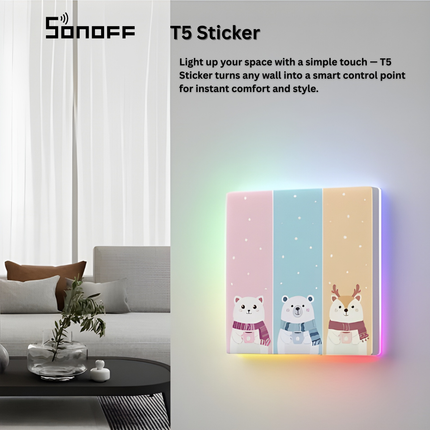 SONOFF T5 Sticker Smart Home Automation Tag | Programmable NFC Sticker | Quick Action Triggers | eWeLink Compatible