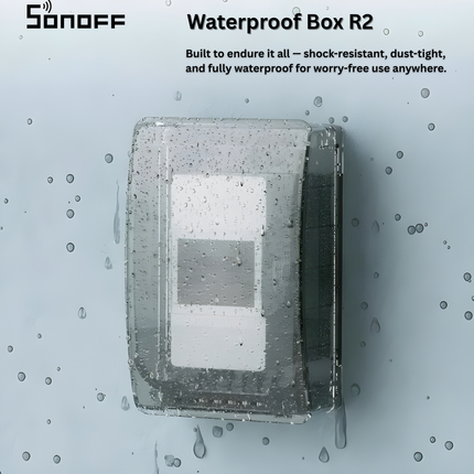 SONOFF Waterproof Junction Box | IP66 Outdoor Wi-Fi Enclosure | Weatherproof Housing for Smart Switches & Modules