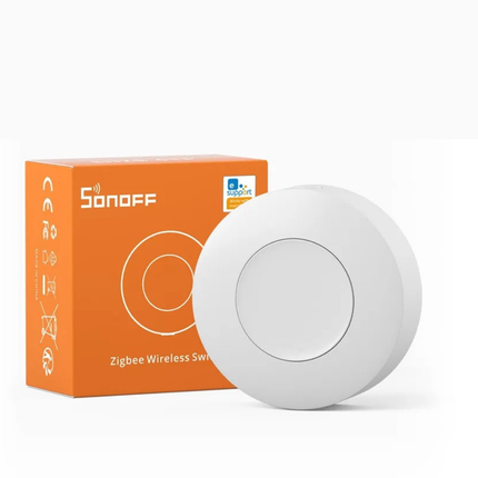 SONOFF SNZB-01P Zigbee Wireless Button | Smart Scene Switch | One-Tap, Double-Tap & Long-Press Control | Works with eWeLink, Alexa, Google Home & SmartThings | Battery-Powered Smart Remote