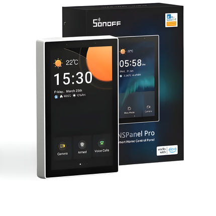 SONOFF NSPanel Pro 120 | Smart Home Control Panel with Zigbee 3.0 Gateway | 4" Touchscreen | Wi-Fi | Security Hub | Automation Dashboard | Model: NSPanel Pro