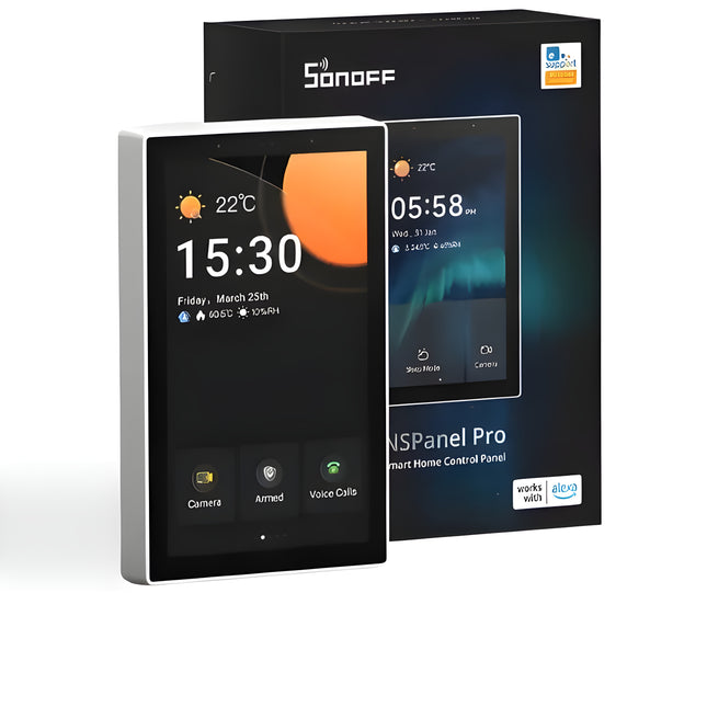 SONOFF NSPanel Pro 120 | Smart Home Control Panel with Zigbee 3.0 Gateway | 4" Touchscreen | Wi-Fi | Security Hub | Automation Dashboard | Model: NSPanel Pro