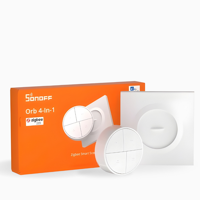 SONOFF SNZB-01M Zigbee Smart Wireless Scene Button | 4-in-1 Control (Single / Double / Triple / Long Press) | Zigbee 3.0 | Battery Powered | Works with Zigbee Hub & Home Assistant